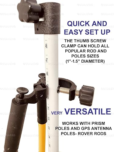 SitePro Thumb Release Mini Bipod   Flo. Yellow (#07 4360 05 FY)   Survey Supply, Inc