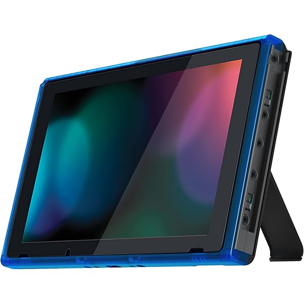 Amazon.com: eXtremeRate Clear Blue Front Back Plate for Nintendo