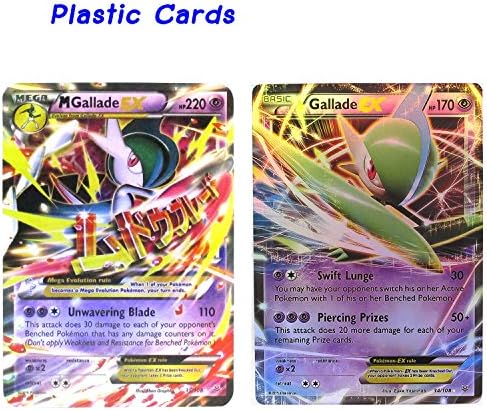 Gallade Collection Cards Set - Mega EX 35/108 - EX 34/108 Plastic Card Series.