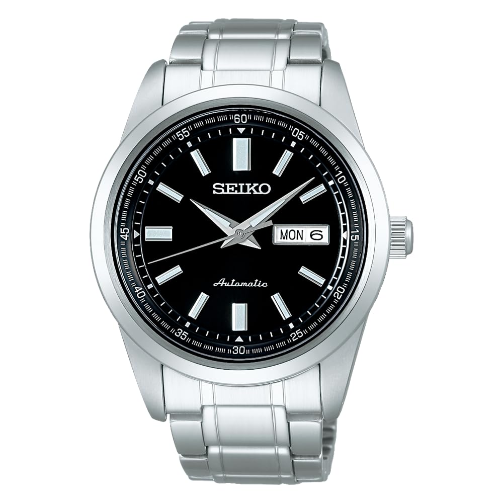 セイコーセレクション Seiko Selection Men's Mechanical Calendar (Date and Week) Functional Model, Dial: Black/Case: Silver, 1 piece, Calendar (Date/Day) function model