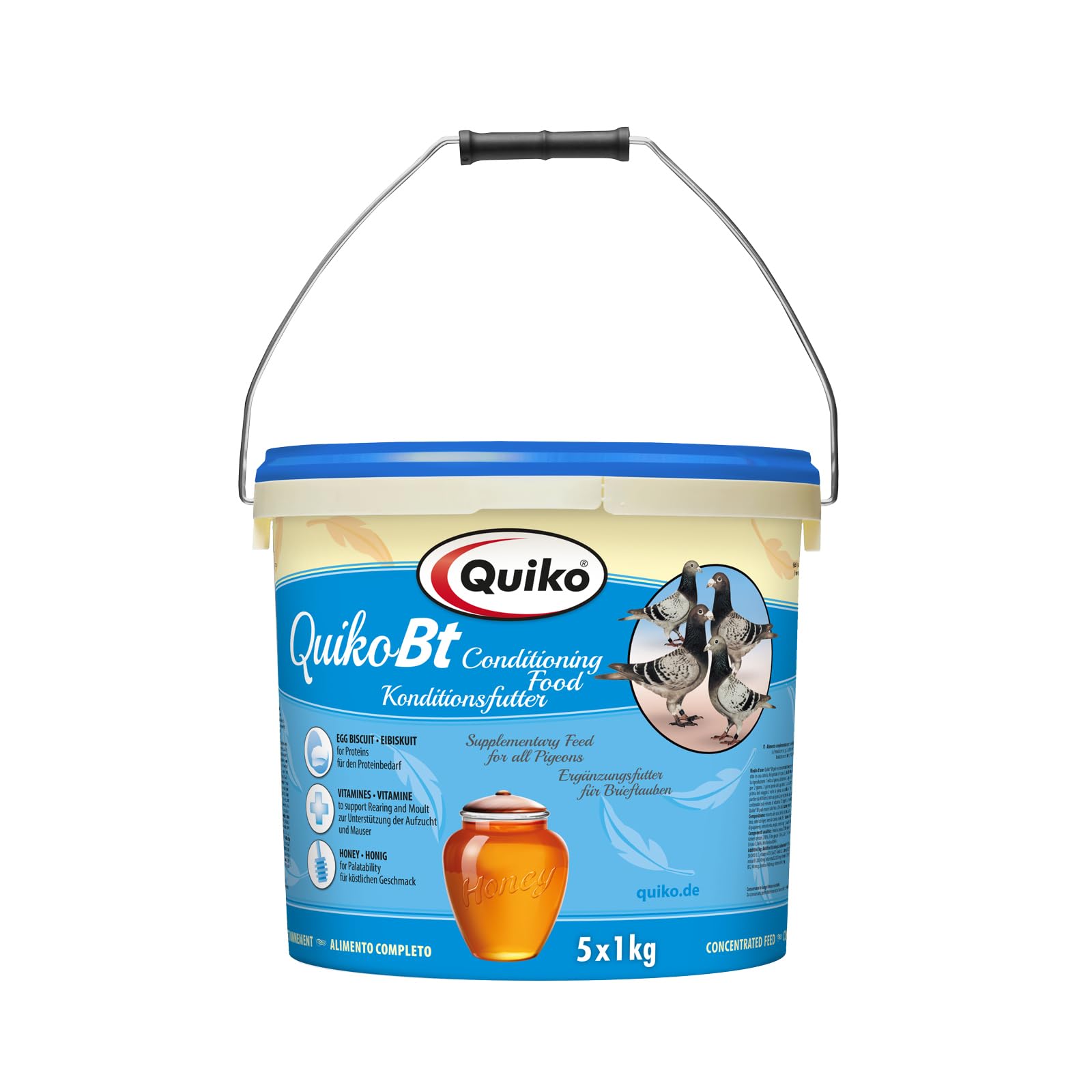 Quiko Bt Supplementary food for all pigeons 5kg - travel and condition food for racing and ornamental pigeons