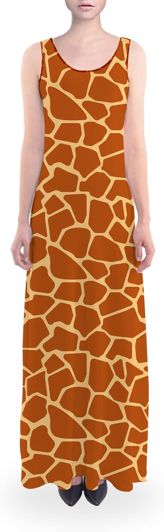 giraffe print maxi dress