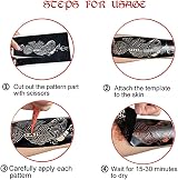 XMASIR 10 Sheets Tattoo Stencils Hand Arm Temporary Templates 25x18 cm view 6