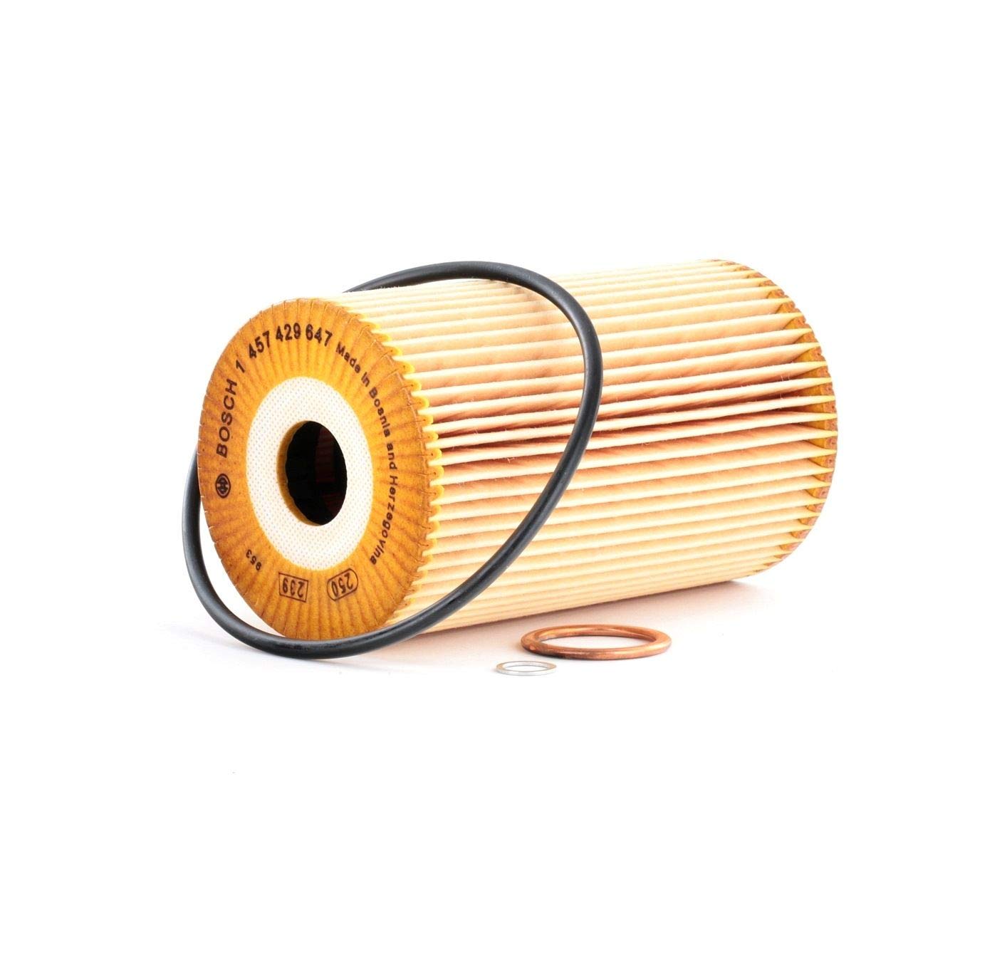 Bosch P9647 Car Oil Filter - Separates Soot and Metal Particles from Engine Oil - Provides Reliable Engine Lubrication