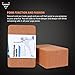 Forbidden Road Cork Yoga Block Yoga Brick 1 Pack to Support Back Bends and Select Standing (1 Cork Block Pack, 4 * 6 * 9 inch)