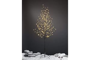 LIGHTSHARE 6FT 240L LED Star Light Tree, for Home Festival Party Christmas, Indoor and Outdoor Use, Warm White