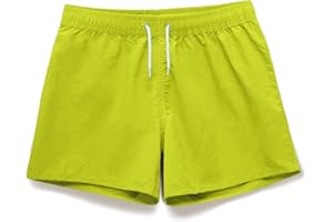 MEILONGER Girls Boys Swim Shorts Trunks Beach Board Shorts Kids Lightweight Casual Swimsuit Swimwear No Liner