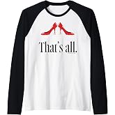 The Devil Wears Prada 2 That's All Red High Heel Pitchfork Raglan Baseball Tee