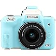 Easy Hood Camera Case for Canon EOS M50/M50 Mark II Digital Camera, Anti-Scratch Soft Silicone Case Cover Housing Protective Cover Protector Camera Body Skin Case (Blue)
