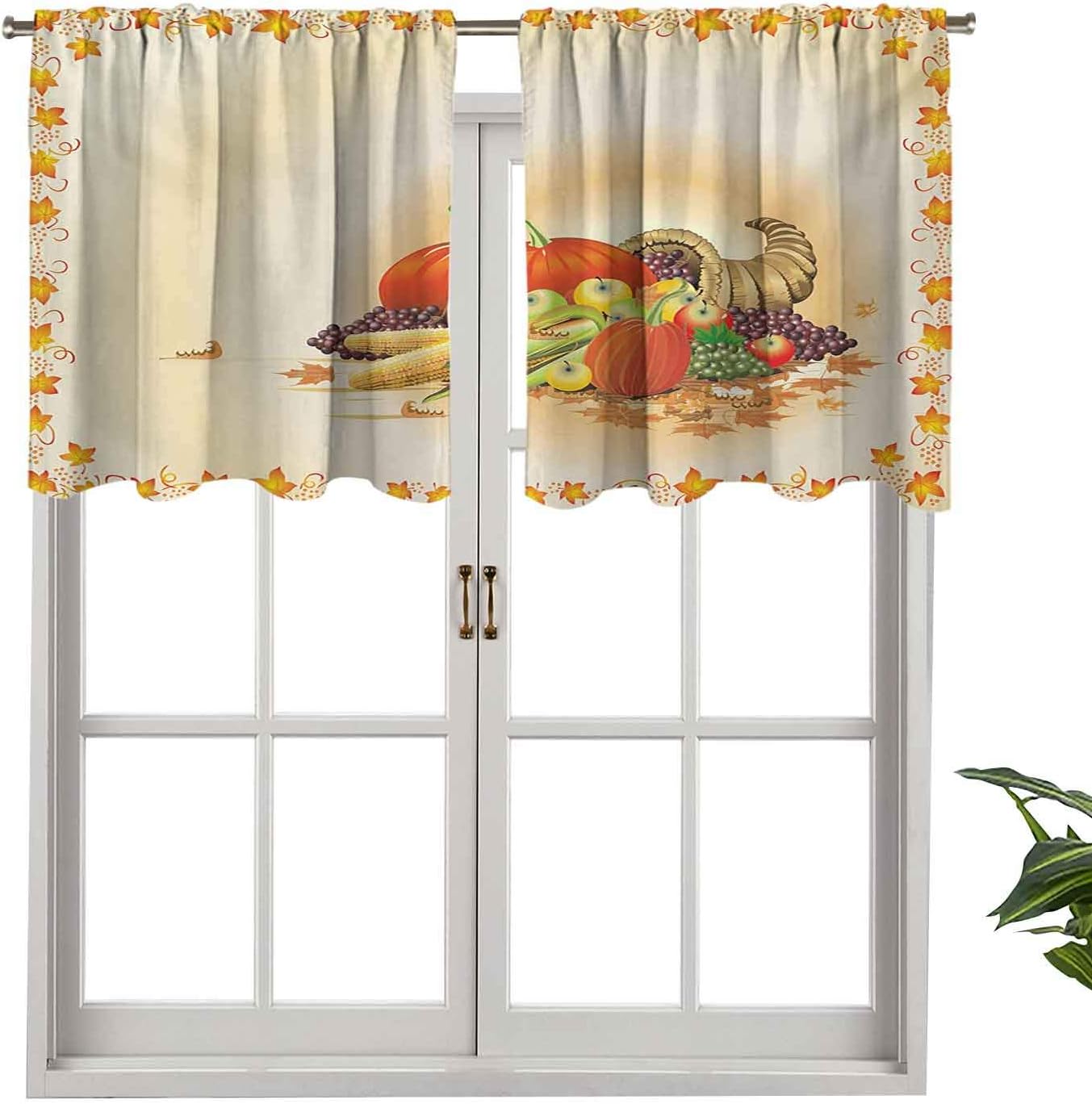 Hiiiman Cenefa corta recta, marco de árbol de arce con composición