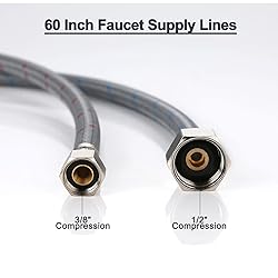 Faucet Supply Lines 3/8" Comp x 1/2" Comp, ARCORA