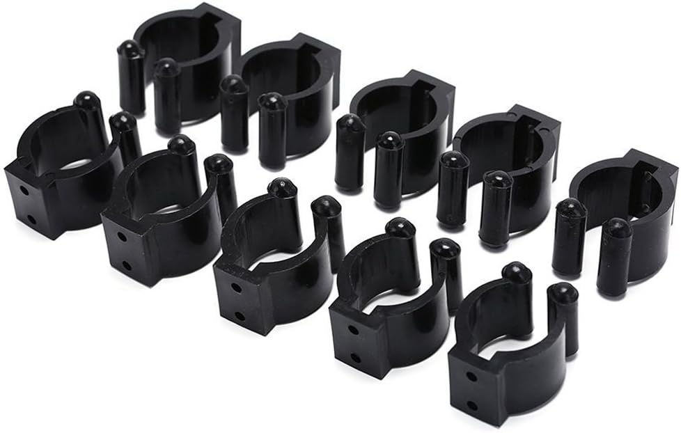 FBAPluto Big Size 10 PCS Billiards Snooker Cue Locating Clip Holder For Pool Cue Racks,Holding Hole Size 2.3cm/0.9"