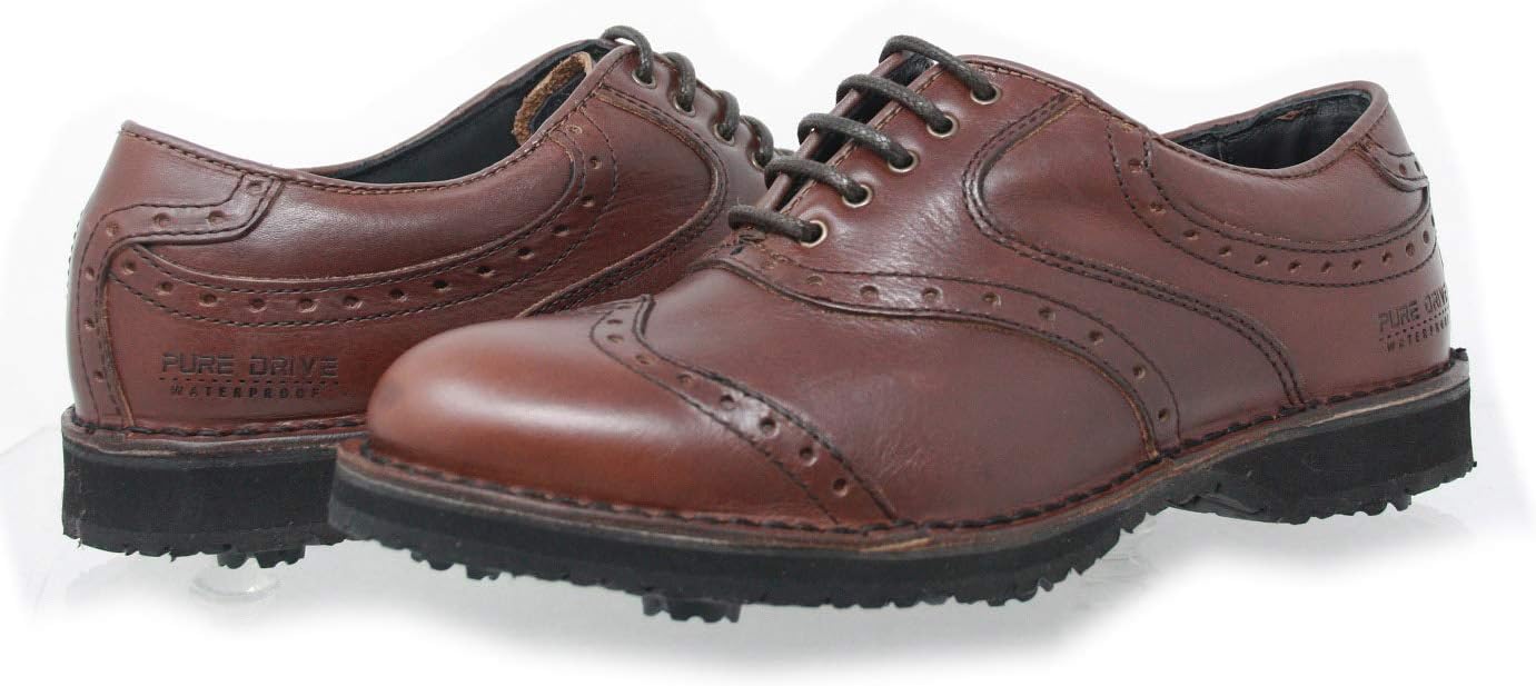 Prime Club Men's Golf Shoes | Premium Leather | Extralight and Flexibility | Pure Drive Tec.