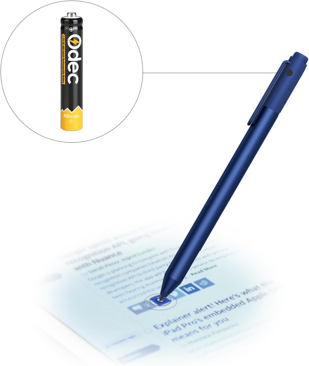 Odec AAAA Batteries, AAAA Rechargeable Battery for Surface Pen Ni-MH 400mAh 1.2V with Storage Box (4-Pack): Home Improvement