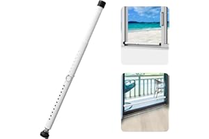 DEROFIT Sliding Door Security Bar, 16 to 51 Inch Adjustable Sliding Patio Door Glass Door Window Security Bars, Portable Slide Door Stopper Window Locks for Home Apartment Security