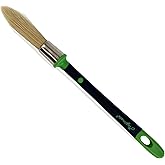 Magimate Tapered Paint Brush for Trim, Sash, Corners &amp; Touch-Ups, 0.6 Inch | 15mm round tapered synthetic brush; precise cut-in for door frames, ceiling edges &amp; corners; for gel, varnish, oil, gloss