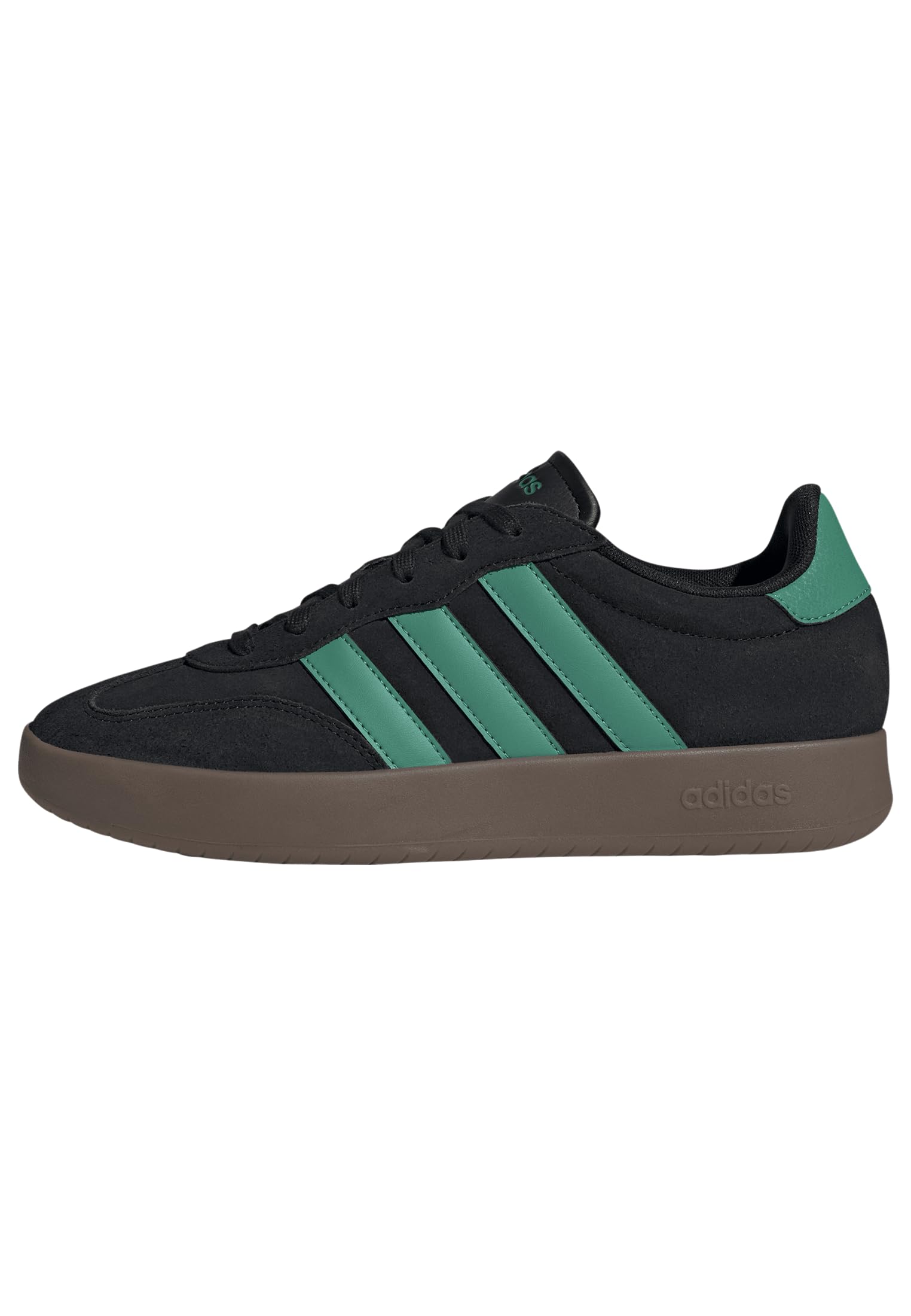 Adidas Men's Barreda, Black/Court Green/Gum, 4 Image