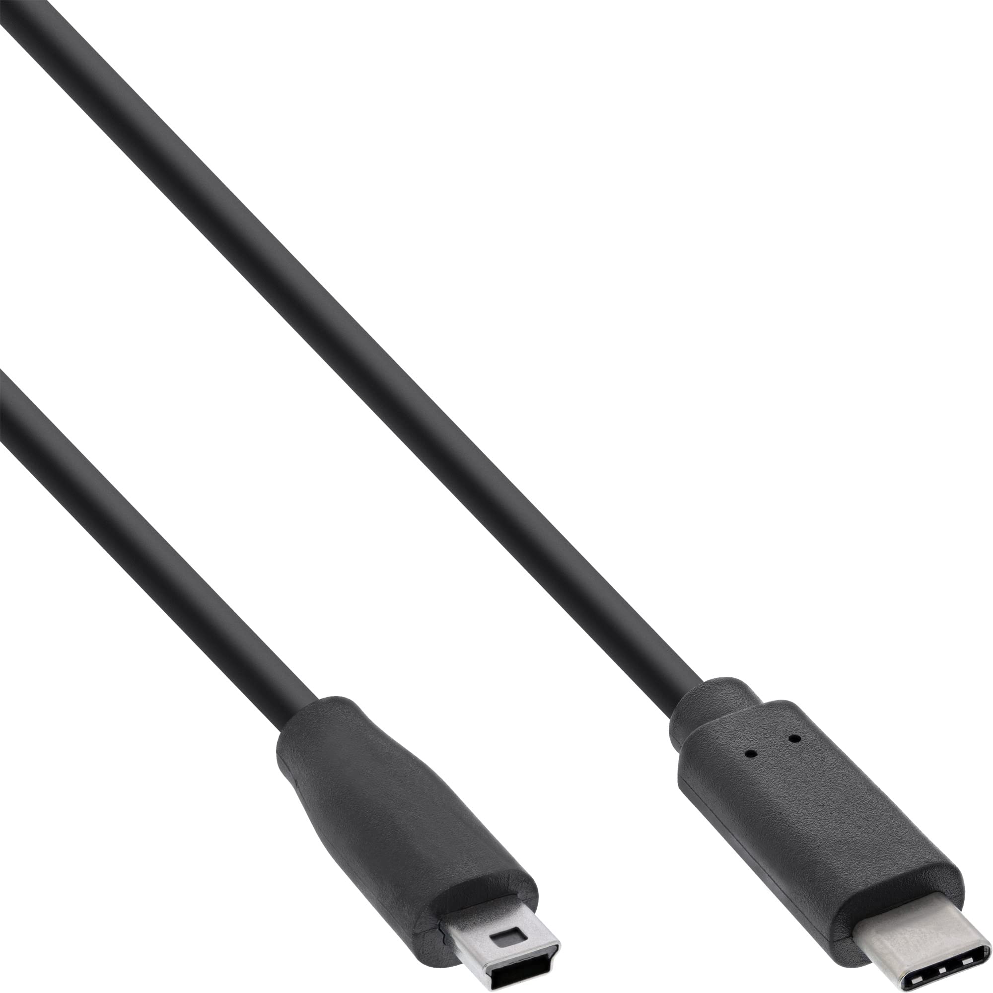 InLine USB 2.0 Cable Type C Male to Mini-B Male 5-Pin black Black 1.5 m