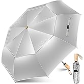 ZOMAKE UV Umbrella for Sun Protection UPF 50+,46 Inch Travel Compact Sun Umbrellas UV Blocking Small Auto Open Portable for Walking