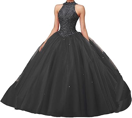 ball gown halter neck