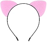 Bonnie Z. Leonardo Pink Cat Ears Headband Furry Cat