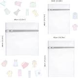 Flintronic Mesh Laundry Bags 5pcs Zipper Protect Bras Delicates Wash view 2