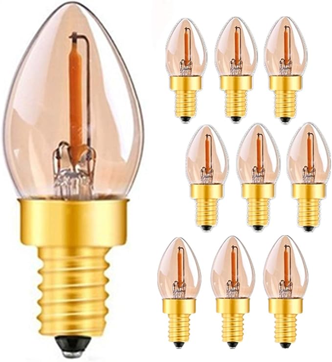 0.5W E14 LED Filament Bulb Vintage Night Light Bulb Yellow Warm 2200K