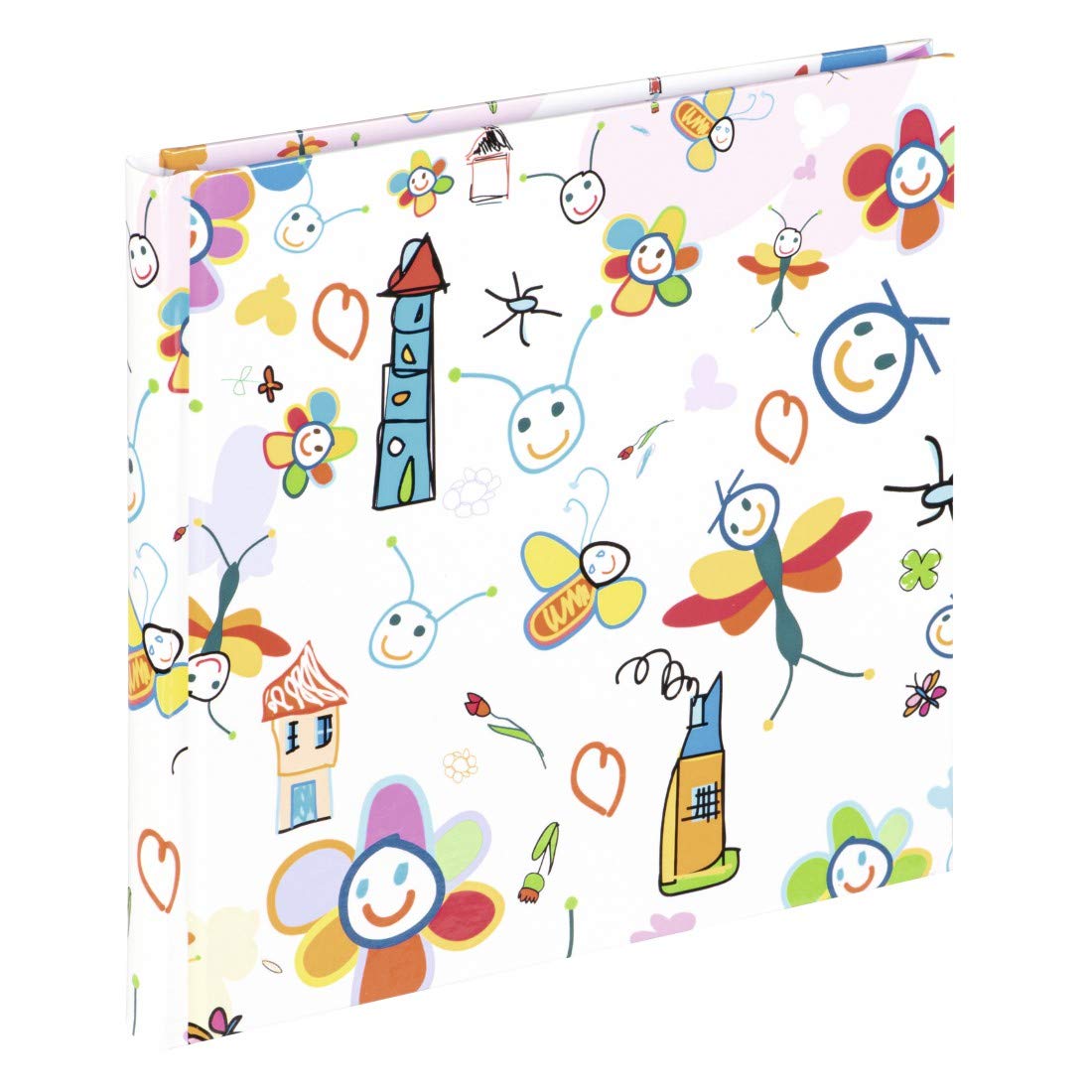 Hama "Scribble Scrapbook Album, 30 white pages (15 sheets), fits 30 photos in 15x15cm format, Doodles