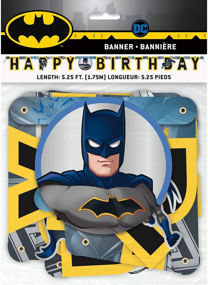 Ultimate Batman Large Jointed Banner - Stunning Gold & Black Design - Perfect for Superhero Themed Decoration - 1 Pc - Image 4