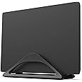 HumanCentric Vertical Laptop Stand for Desks (Matte Black) | Adjustable Holder to Dock Apple MacBook, MacBook Pro, and Other Laptops to Organize Work & Home Office