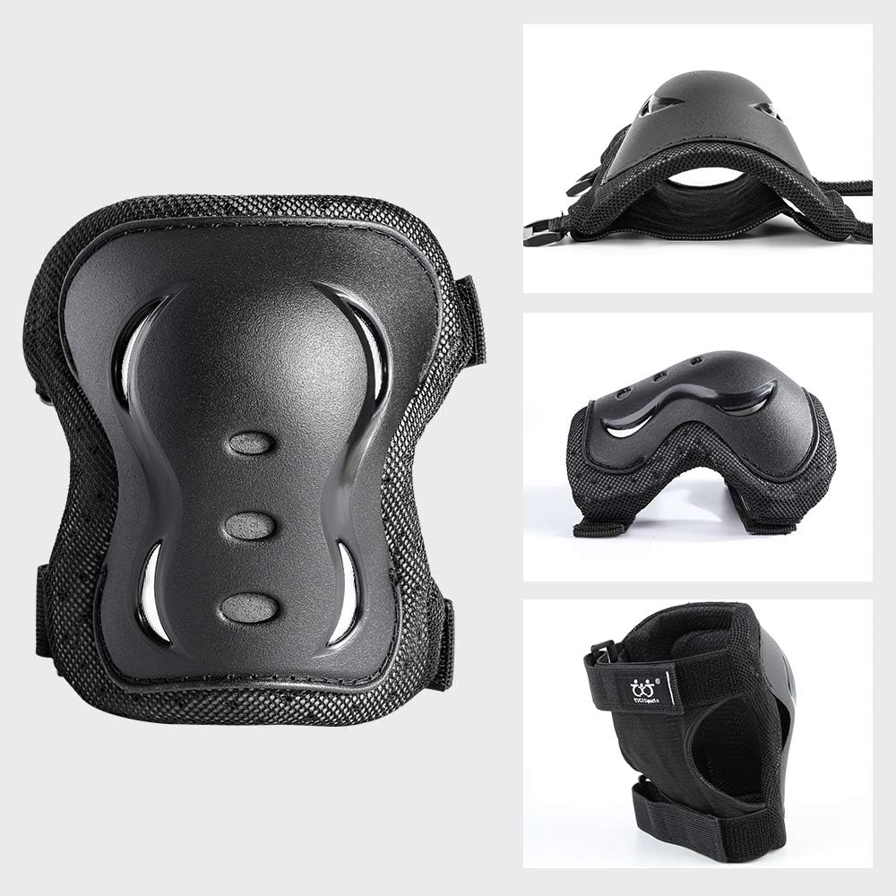 boruizhen Kids & Adult/Youth Knee and Elbow Pads with Wrist Guards 3 in 1 Protective Gear Set for Skateboarding Cycling BMX Bike Scooter Skating Rollerblading Riding : Sports & Outdoors