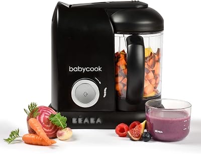 Beaba Babycook Solo 4 in 1 Baby Food Maker Black Edition Processor Blender