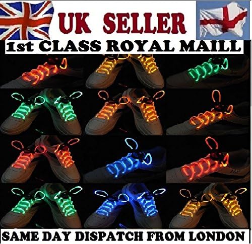 Pink LED Shoe Laces Glow in The Dark, Neon Shoe Laces