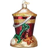 Old World Christmas Beach Bucket Glass Blown Ornament for Christmas Tree, Handcrafted Holiday Decoration, Beach Collection