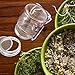 Skylety 4 Pack Stainless Steel Sprouting Jar Lid with 2 Pack Stainless Steel Sprouting Stands for Wide Mouth Mason Jars Canning Jars to Make Sprout, White