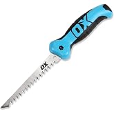 OX Pro Jab Saw - 6 Inch Drywall Saw with Ergonomic Handle | Tempered steel blade cuts 50% faster - ideal for drywall, plasterboard, and wood with chisel point tip