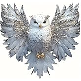 Cute White Owl PVC Vinyl Car Decals Stickers Waterproof Self-Adhesive Decals for Cars, Laptops, Trucks, Motorcycles Wall Window Luggage Scratch Cover Door Decor Sticker