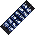VFLTOOL 12 Duplex LC Adapters LGX Footprint Fiber Patch Panel Loaded 24 Fiber Ports Couplers Enclosure - LC UPC Blue Compatible with SingleMode Multimode|1.25G/10GB OS1-2/OM3