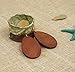 Wowanoo 2pcs Wood Earrings Natural Wooden Teardrop Earrings Geometric Lightweight Drop Earrings for Women DroBrown