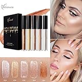 Smoky Eyeshadow Doinshop 5 Pcs Makeup Naked Silky Highlight Silkworm Bright Liquid Concealer