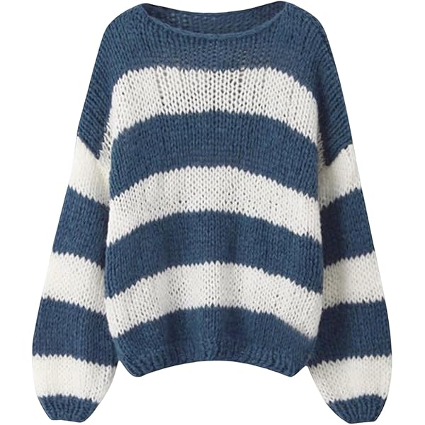 トップス doublet STRIPE OVERSIZED PULLOVER 23AW CYLADY Women Striped Sweatshirt Pullover Oversize Sweater