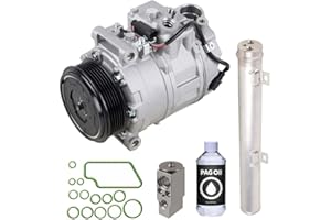 BUYAUTOPARTS! AC Compressor & A/C Kit For Mercedes ML350 ML500 ML550 GL450 GL550 R350 R500 - Includes Drier, Expansion, Oil & O-Rings - BuyAutoParts 60-81541RK NEW