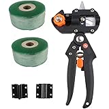 YEME Professional Garden Fruit Tree Prune Shear Snip Grafting Cutting Tool with 2 Extra Blades and Grafting Tape