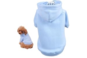 Petmingham Pet Clothes for Dog Cat Puppy Hoodies Coat Fleece Sweatshirt Warm Sweater Dog Outfits