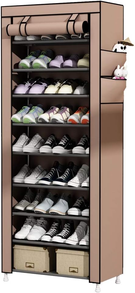 UDEAR Zapato del gabinete Zapatero de Tela 10 Niveles Zapateros y