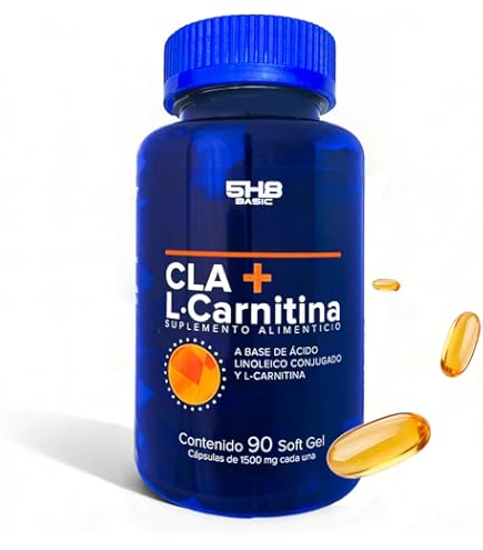 5H8 Nutrition L Carnitina Complejo B Naranja 120 caps de 240 mg :  Amazon.com.mx: Salud y Cuidado Personal