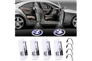 Aukur LED Logo Car Door Lights Projector 3D Ghost Shadow Courtesy Welcome Lights for BMW 1/3/4/5/6/7/M/X/Z/GT Series Accessories(4 Pack)