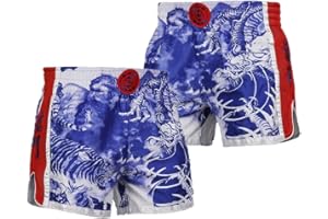 FLUORY Muay Thai Fight Shorts,MMA Shorts Clothing Training Cage Fighting Grappling Martial Arts Kickboxing Shorts Clothing