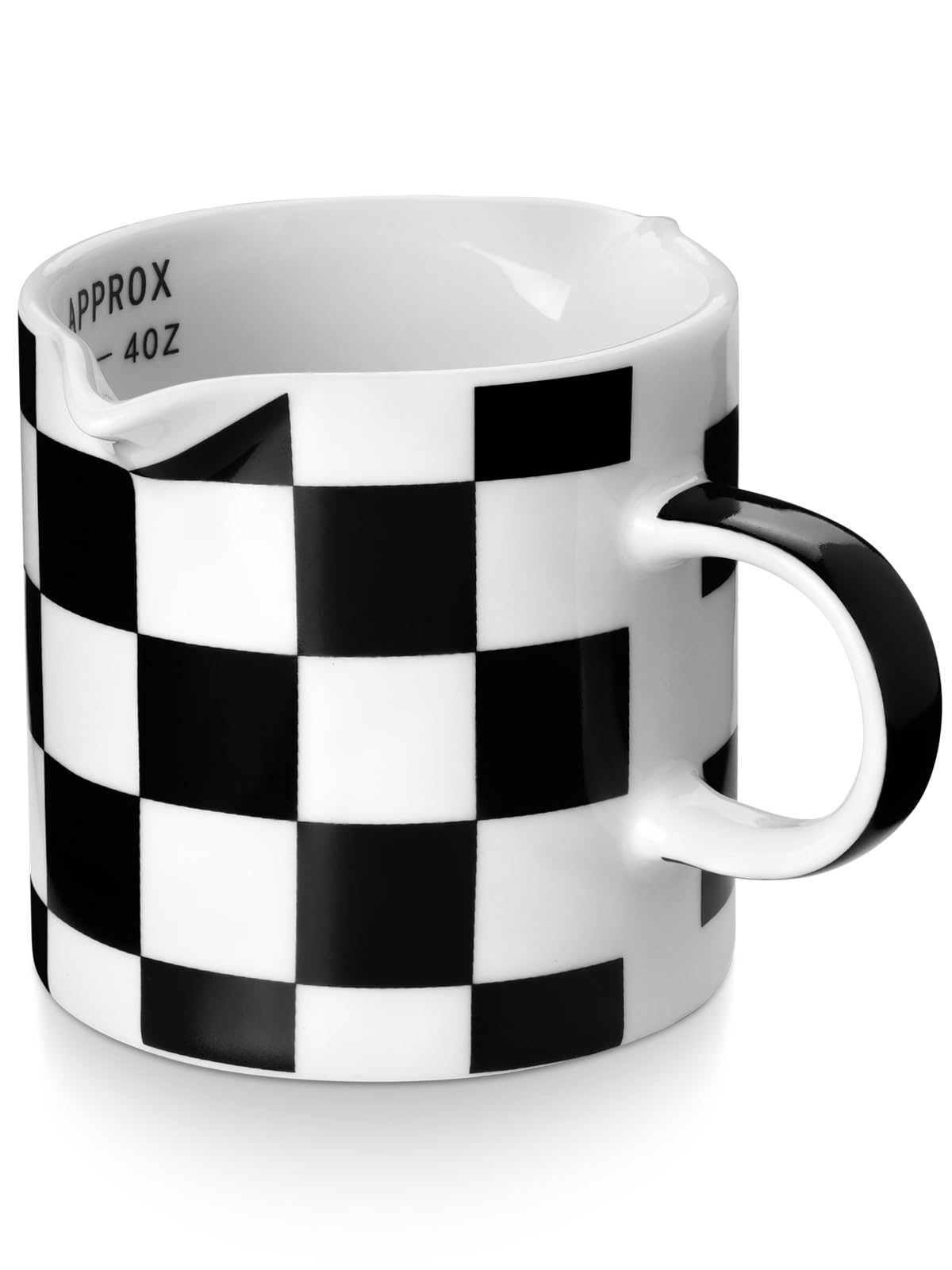 Photo 1 of ***(MINOR DAMAGE)***ABRUTY Espresso Cups, 5 OZ Ceramic Double Spouts Cups, Espresso Shot Cup with Handle and Measuring, Small Coffee Mugs Accessories for Espresso Machine Set Suitable for Milk Syrup