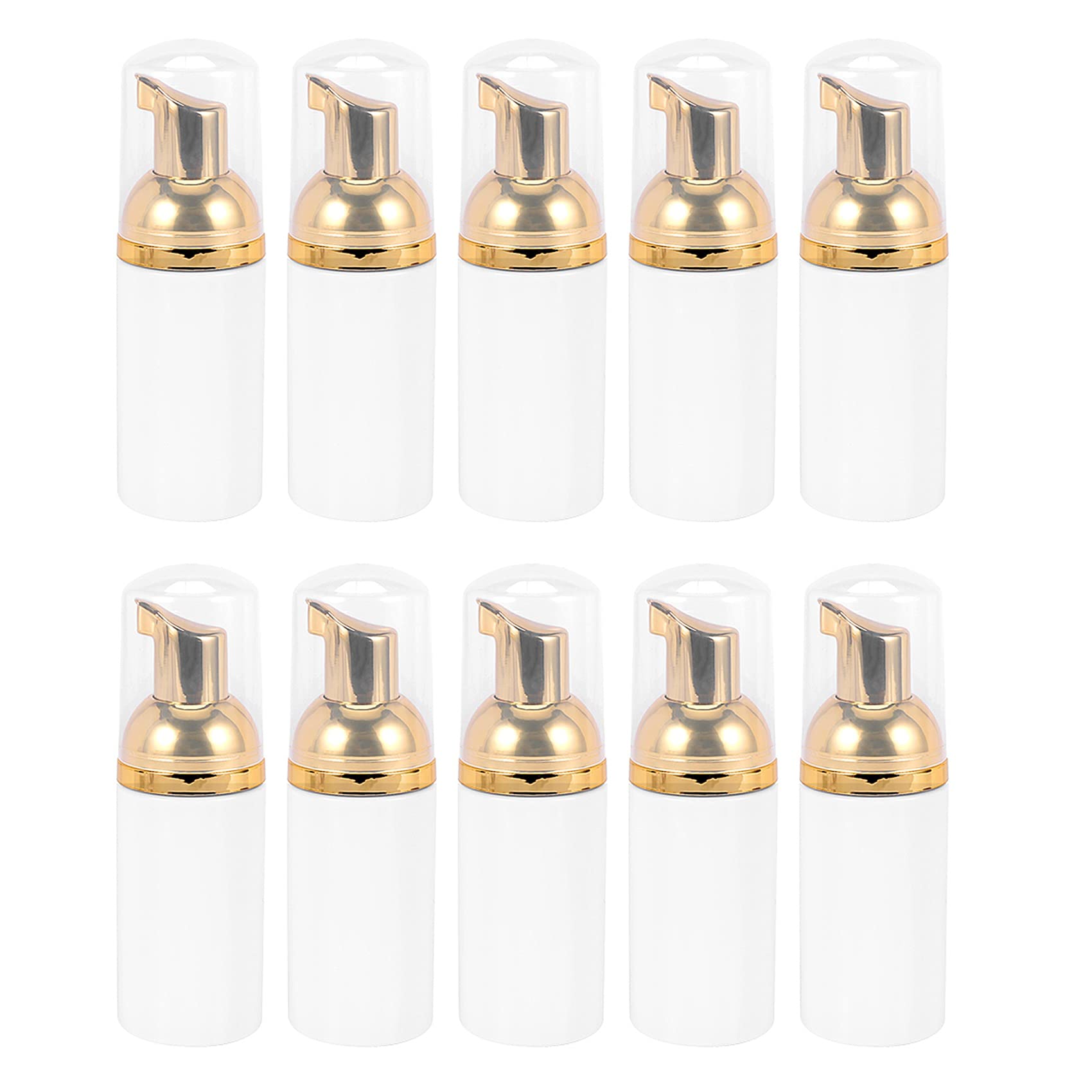 Tiamu 10PCS 30ML Plastic Foaming Pump, Empty Soap Mousses Liquid Dispenser, Shampoo Lotion Bottling Foam Bottles for Refillable Travel Liquid, Body Wash, Eyelash Shampoo